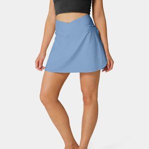 Halara Everyday Cloudfu Air Crossover 2-in-1Tennis Skirt Bel Air Blue XL NWT